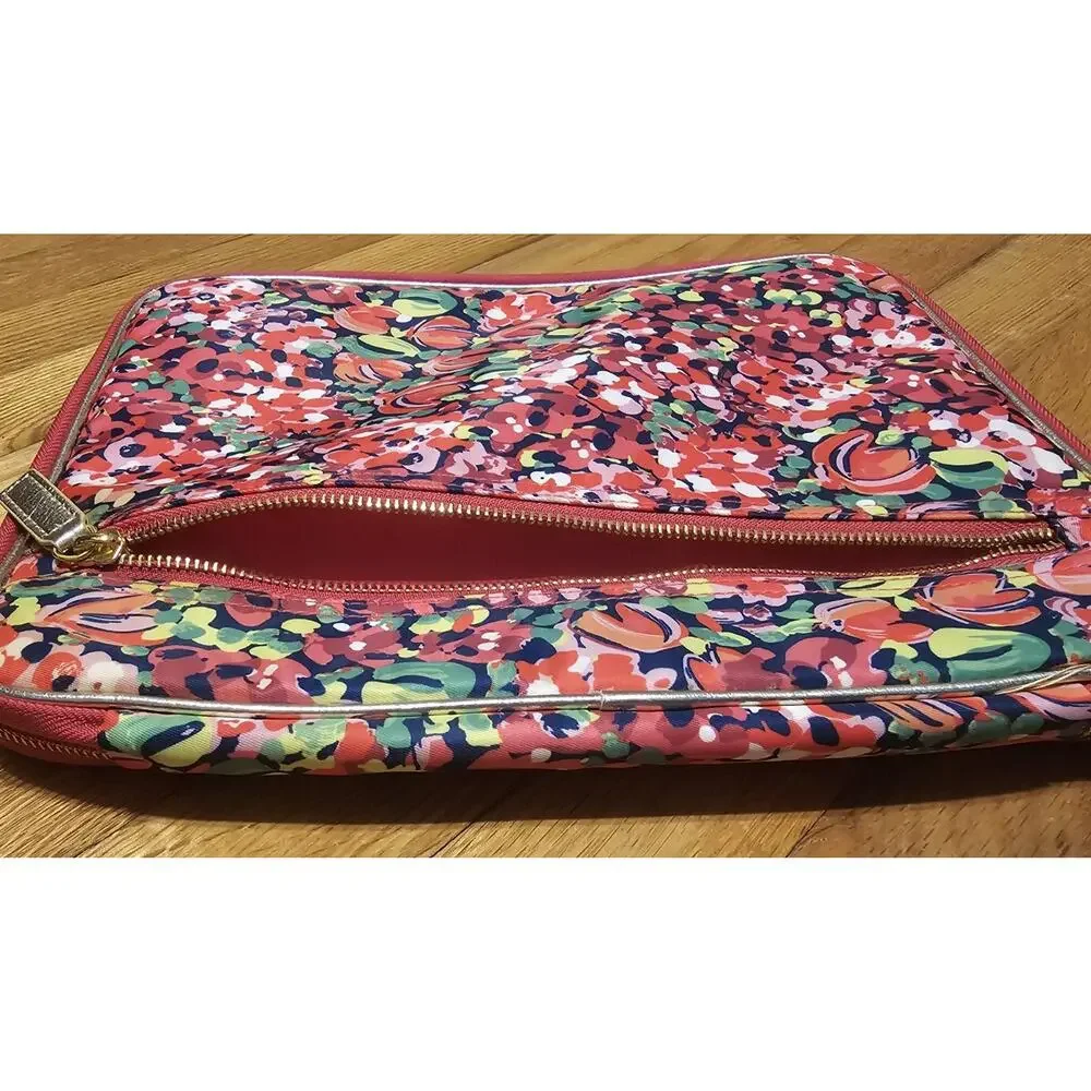 Lilly Pulitzer Wild Confetti Agenda Folio Laptop Tablet Case Organizer Pockets